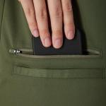 Hanes, Comfort Fit 3-Pocket Healthcare Top for Women, Moisture-Wicking Medical Scrub Shirt, Green Moss