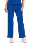COZYFIT Scrubs for Women - V Neck Top and Bootcut Cargo Straight Pants, Womens Scrub Sets with 12 Pockets, 4 Way Stretch Fabric, Royal Blue, M
