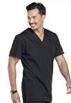 Cherokee Originals Unisex V-Neck Scrubs Shirt, Black, X-Large