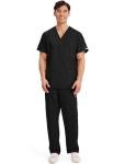 Cherokee Originals Unisex V-Neck Scrubs Shirt, Black, X-Large