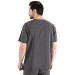 Organix Unisex Scrub Tops for Men & Women - Classic Fit, V-Neck, 7 Pocket, Four-Way Stretch, Anti-Wrinkle Unisex Medical Scrub Top for Men & Women, Yoga, Lightweight, Workout - Charcoal (Medium)