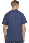 Dickies Dynamix Scrubs for Men, Athletic-Inspired V-Neck Chest Pocket Scrub Top with Four-Way Stretch and Moisture Wicking DK Navy