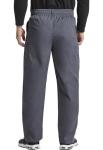 Dickies Scrub Set For Men With V-Neck 5 Pocket Top 81906 with Button Closure Elastic Waistband Pant 81006, Pewter-L Top/L Pant