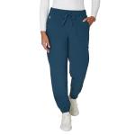 Hanes Women's Scrubs Cargo Joggers, Healthcare Scrub Joggers for Women, Moisture Wicking Caribbean Blue