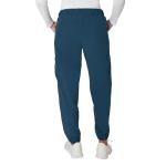 Hanes Women's Scrubs Cargo Joggers, Healthcare Scrub Joggers for Women, Moisture Wicking Caribbean Blue