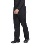 Cherokee Scrub Set for Men V-Neck Top & Fly Front Tapered Leg Cargo Pant with 9 Pockets & 2-Way Stretch Fabric- CK00042C, XL, Black