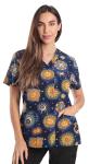 Just Love Women's V-Neck Printed Scrub Top 7068-20-M