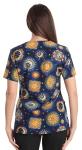 Just Love Women's V-Neck Printed Scrub Top 7068-20-M