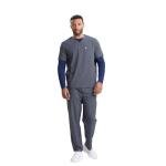 Care+Wear 7-Pocket Straight Leg Pants for Men – Moisture Wicking, Ultra-Soft, Wrinkle-Resistant Medical Scrub Pants (Large, Pewter)