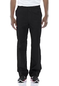 Dickies Mens Signature Elastic Waist Medical Scrubs Pants, Black, 4X-Large US