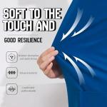 YAVINCOL Scrubs for Women And Men set(Top+Jogger Pants) For Nurse Esthetician Workwear Medical Nursing Uniform Set with Multi Pocket Anti Wrinkle(Men-Blue-XL)