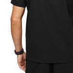 FIGS Leon Three-Pocket Scrub Top for Men - Black, 2XL