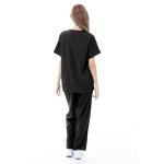 VICOGARD Scrubs Set for Women Medical Uniform – Stretch V-Neck Top & Straight Leg Pants with 9 Pockets for Nurse Esthetician Workwear