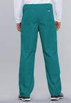 Cherokee Scrub Sets for Women and Men, 6 Pocket Medical Scrubs with V-Neck Top 4876 & Drawstring Cargo Pant 4100, Teal Blue- 3XL Top / 2XL Pant