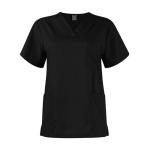 Women Scrubs Sets Stretch Tops with Pockets & Cargo Pants Jogger Nurse Work Uniform Quick Drying Black S