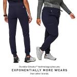 FIGS Zamora Jogger Style Scrub Pants for Women - Navy, Small-Tall