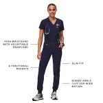 FIGS Zamora Jogger Style Scrub Pants for Women - Navy, Small-Tall