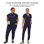FIGS Zamora Jogger Style Scrub Pants for Women - Navy, Small-Tall