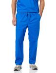 Amazon Essentials Men's Elastic Drawstring Waist Scrub Pant, Blue, Large