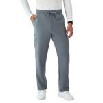 Hanes Healthcare, Scrub Pants for Men, Moisture-Wicking & Odor Control, 5 Pockets, Slate Grey, Large