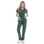 RAYGARD Women Medical Scrub Set – Premium Medical Uniform with 4-Way Stretch V-Neck Top & Cargo Pants for Nursing & Clinic Work in Turquoise, Size Large