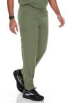 Hey Collection Men's Scrubs Set - Stretch V-Neck Top with 2 Chest Pockets & Jogger Pant with 6 Pockets