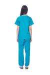 Dagacci Women's Teal Green Scrub Set, XXL