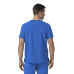 Carhartt Force Cross-Flex Scrubs for Men, Crew Neck Scrub Top - Royal, M