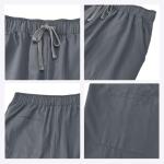 Scrubs for Men Workwear Stretch V-Neck Scrub Top and Pants Medical Uniform with Multi Pocket Unisex Scrub Set S-2XL