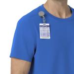 Carhartt Force Cross-Flex Scrubs for Men, Crew Neck Scrub Top - Royal, M