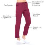 Dagacci Medical Uniform Unisex 4-Way Stretch Scrubs Set Medical Scrubs Top and Pants Hunter Green M