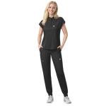 Eipnare Scrubs Set for Women Medical Uniform Nurse Suit, Anti-Wrinkle Scrub Top Jogger Pant&11 Pockets,4 Way Stretch Workwear
