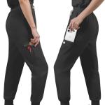 Eipnare Scrubs Set for Women Medical Uniform Nurse Suit, Anti-Wrinkle Scrub Top Jogger Pant&11 Pockets,4 Way Stretch Workwear