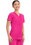 Cherokee Medical Women's Scrub Top V-Neck Modern Classic Fit with 3 Pockets, Ultra Soft and 2-Way Stretch Fabric - WW620, XL, Electric Pink