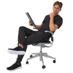 Hanes Healthcare, Scrub Joggers for Men, Moisture-Wicking & Odor Control, Multiple Pockets, New Ebony, Large