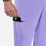 Uniforms World Louis Scrubs Set for Men — Classic V-Neck Stretch Top & Jogger Pants Yoga Waistband, 8 Pockets, Anti-Wrinkle, Slim Fit