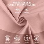 YEZEX Scrubs for Women Set, Women's V-Neck Top & Jogger Scrub Pants, Nursing Uniform Scrubs Set with 8 Pockets, for Nurse Esthetician Workwear (Pink)