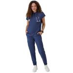 Hanes Women's Scrubs Healthcare Top with Mandarin Collar, Moisture-Wicking Stretch Scrub Shirt
