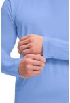 Cherokee Men's Long Sleeve Underscrub Tee Modern T-Shirt with Crew Neck - CK807, M, Ciel Blue