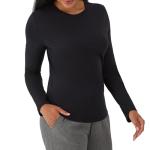 Hanes Women's Comfort Fit Scrubs Underscrub, Supersoft Viscose from Bamboo Long Sleeve Shirt