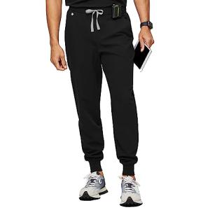 FIGS Tansen Jogger Scrub Pants for Men - Black, M