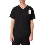 Hanes Healthcare Top, Scrub Shirt for Men, Moisture-Wicking & Odor Control, One Pocket, New Ebony