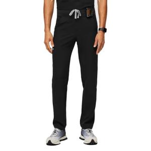 FIGS Medical Scrubs Men's Axim Cargo Scrub Pants (Black, M)