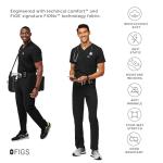 FIGS Medical Scrubs Men's Axim Cargo Scrub Pants (Black, M)