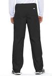 Cherokee Scrub Sets for Women and Men, 6 Pocket Medical Scrubs with V-Neck Top 4876 & Drawstring Cargo Pant 4100, Black- M Top/M Tall Pant