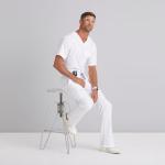 BARCO Grey’s Anatomy Classic Evan Scrub Pant for Men – Black, 5-Pocket Zip-Fly Scrub Bottoms with Natural Stretch, Soil Release Fabric, and Super-Soft Finish – Large, Regular Fit