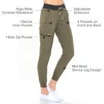 Dagacci Medical Uniform® Scrub Set – V-Neck Scrub Top & Elastic Jogger Pant Scrubs for Women Set and Men Unisex 8 Pockets Olive Green S