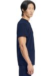 Cherokee Infinity V- Neck Men's Scrub Top with Rib Knit Back Panels Plus Size CK900A, 2XL, Navy