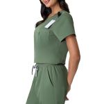 Hanes Women's Scrub Top, Comfort Fit 1-Pocket Healthcare Top for Women, Moisture-Wicking Medical Scrubs