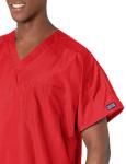 Cherokee Originals Unisex V-Neck Scrubs Shirt, Red, X-Small